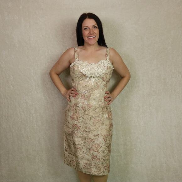 Vintage 80s Lorrie Kabala 2 Piece Set, Midi Skirt and Corset Top, 12 - Picture 5 of 5